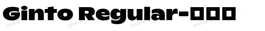 Ginto Regular字体转换